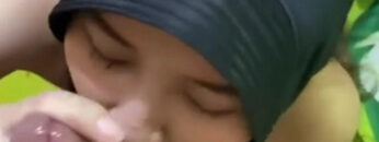 PACAR Hijab Rakus Nyedot Biji Sotong